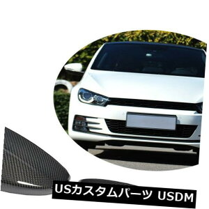 J[{f VWtHNX[QVbRpT[gCC̃J[{t@Co[~[Jo[Lbv Carbon Fiber Mirror Cover Caps Replacemet For VW Volkswagen Scirocco Passat CC