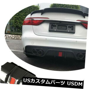 �J�[�{���f�� �W���K�[XF 16-19�̂��߂̓����ꂽ���C�g���t���Ă���J�[�{���@�ۂ̌㕔�L�x�Ȋg�U��̃X�|�C���[�̊{ Carbon Fiber Rear Bumper Diffuser Spoiler Chin W/ Led Light For Jaguar XF 16-19 �y���s�A��
