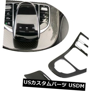 J[{f ZfXxcW213 C238 16-19p2{̃J[{t@Co[R\[MAplJo[ 2pcs Carbon Fiber Console Gear Panel Cover For Mercedes Benz W213 C238 16-19