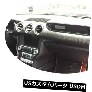 �J�[�{���f�� 15-17���^�]����t�H�[�h�}�X�^���O�̍���̂��߂̃_�b�V���{�[�h�t���[���J�o�[�g�����J�[�{���@�� Dashboard Frame Cover Trim Carbon Fiber For Ford Mustang Left Hand Driving 15-17 �y���s�A���i