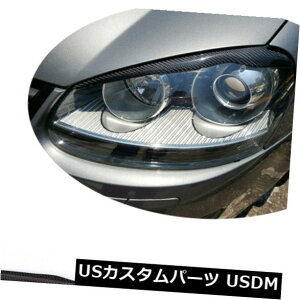 J[{f tHNX[QSt5 VWFbgMK5 GTI 06-09̃J[{t@Co[wbhCg܂Ԃ Carbon Fiber Headligh Eyelids Eyebrow for Volkswagen Golf 5 V Jett MK5 GTI 06-09