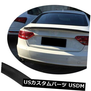 J[{f AEfBA5X|[cobN4hA09-16ɃtBbg郊AgNu[cX|C[EBOJ[{t@Co[ Rear Trunk Boot Spoiler Wing Carbon Fiber Fit for Audi A5 Sportback 4-Door 09-16