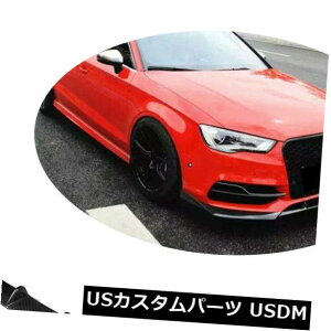 J[{f AEfBS3Z_4-hA13-16tgop[bv`X|C[J[{t@Co[ɓK Fit for Audi S3 Sedan 4-Door 13-16 Front Bumper Lip Chin Spoiler Carbon Fiber