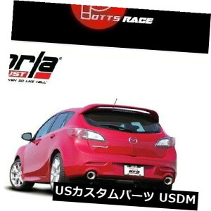 �A���}�t���[ Borla 11786-10-13 Mazda 3 / MazdaSpeed 3 2.5L / 2.3L�^�[�{�A�N�X���o�b�N�G�L�]�[�X�g�ɓK�� Borla 11786 - Fits 10-13 Mazda 3/ MazdaSpeed 3 2.5L/2.3L Turbo Axle-Back Exhaust
