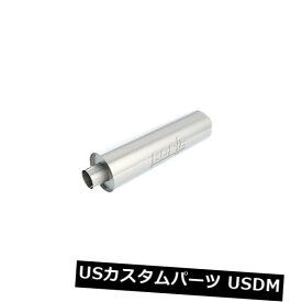 輸入マフラー Borla 400500ヘビーデューティー（トラック）マフラー-3インチセンター-センター24インチx 6.75インチラウンド Borla 400500 Heavy Duty (Truck) Muffler - 3in Center-Center 24in x 6.75in Round