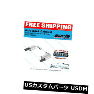 輸入マフラー Borla Sタイプアクスルバックブラッククロムヒント15-17フォードマスタングGT 5.0L 11887BC Borla S-Type Axle Back Black Chrome Tips 15-17 ford Mustang GT 5.0L 11887BC