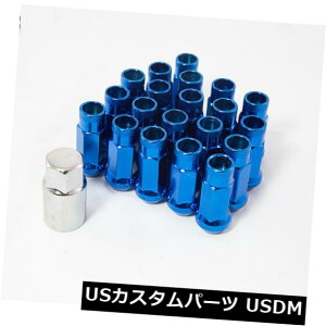US�i�b�g 20pcs W / Key Aodhan Xt51 12X1.5���O�i�b�g�t���u���[�t�B�b�g�W�F�l�V�X�x���X�^�[�����T�[ES 20pcs W/Key Aodhan Xt51 12X1.5 Lug Nuts Full Blue Fit Genesis Veloster Lancer Es �y���s�A���i�z