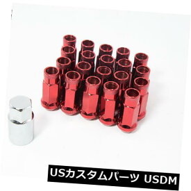 USナット 12X1.5 20pcsレッドアオダンXt51オープンラグナットフィットレクサスIs250 Is300 Is350 Isf 12X1.5 20pcs Red Aodhan Xt51 Open Lug Nuts Fits Lexus Is250 Is300 Is350 Isf