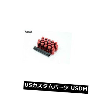 US�i�b�g 12X1.25 20��Aodhan Spl35���O�i�b�g���b�h��Infiniti M35 M45 M37 M56 Q45�ɓK�� 12X1.25 20Pcs Aodhan Spl35 Lug Nut Red Fits Infiniti M35 M45 M37 M56 Q45 �y���s�A���i�z