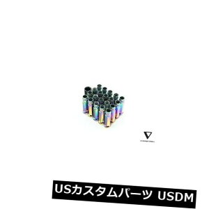 USibg Varrstoen VT75 12x1.5 Neo ChromeI[vGhOibgi20 PC / 1KeyjEnkei MiroɓK Varrstoen VT75 12x1.5 Neo Chrome Open End Lug Nuts (20 PC/1Key) Fits Enkei Miro
