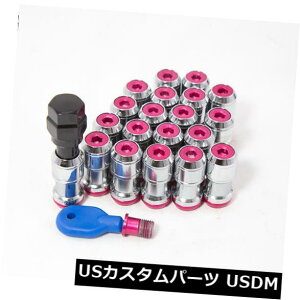 US�i�b�g 20�̐V�����L�[Aodhan Xt45 12X1.25���O�i�b�g�N���[�����b�h�I�[�v���G���h��350Z 370Z�ɓK�� 20Pcs New Key Aodhan Xt45 12X1.25 Lug Nuts Chrome Red Open End Fits 350Z 370Z �y���s�A���i�z