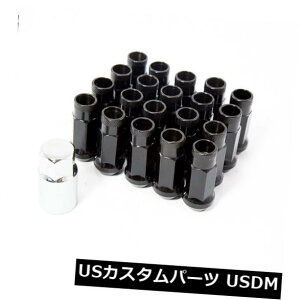 USibg Aodhan Xt51 12X1.25 Extended Open Jdm Racing Drift Lug Nuts Black / 20pcs W / Key Aodhan Xt51 12X1.25 Extended Open Jdm Racing Drift Lug Nuts Black / 20pcs W/ Key