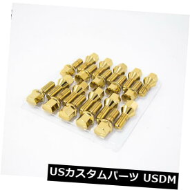 USナット 20個14X1.5 Aodhan Lb55ラグボルトゴールドフィットメルセデスSl65 Sl63G55 G63 Amg 20pcs 14X1.5 Aodhan Lb55 Lug Bolts Gold Fit Mercedes Sl65 Sl63G55 G63 Amg