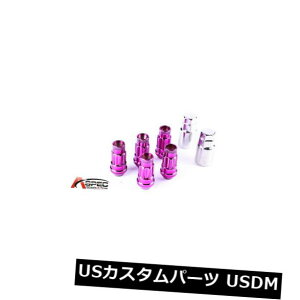 USibg VVarrstoen VT48 12x1.25p[vObNi5 PC / 2Keysj̓z_g^TCIɓK New Varrstoen VT48 12x1.25 Purple Lug Locks (5 PC/2Keys) Fits Honda Toyota Scion