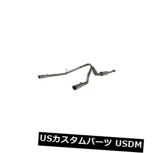 輸入マフラー MBRP S5214304 2.5 "キャットバックエキゾーストシステム-2009-2010 F-150のデュアルスプリットリア MBRP S5214304 2.5" Cat-Back Exhaust System - Dual Split Rear For 2009-2010 F-150