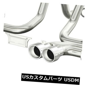 �A���}�t���[ Magnaflow 15713�A�N�X���o�b�N2.5 �p�t�H�[�}���X�r�C�V�X�e���N�A�b�h�A�E�g�X�e�����X Magnaflow 15713 Axle-Back 2.5 Performance Exhaust System Quad-Out Stainless �y���s�A���i�z