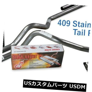 �A���}�t���[ �t�H�[�hF150 15-18 2.5 SS�f���A���G�L�]�[�X�g�L�b�g�`�F���[�{���T���[�g�R�[�i�[BL�q���g Ford F150 15-18 2.5 SS Dual Exhaust Kit Cherry Bomb Salute Corner BL Tips �y���s�A���i�z