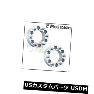 Xy[T[ 2̃zC[Xy[T[2 "A~jEA_v^[6x5.5̃ZbgGMC C2500 1988-2000ɓK Set of 2 Wheel Spacers 2" Width Aluminum Adapters 6x5.5 Fits GMC C2500 1988-2000