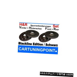 ���C�h�g���b�h�X�y�[�T�[ Hr Wheel Spacer Front+Rear Audi A6/S6 Type 4F 24/40mm Black �y���s�A���i�z