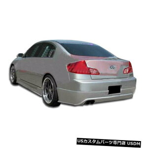 Rear Body Kit Bumper 03-04KInfiniti G Sedan 4DRVO}DuraflexAop[bv{fBLbg103301 03-04 Fits Infiniti G Sedan 4DR Sigma Duraflex Rear Bumper Lip Body Kit 103301