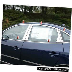 Window Accent 07-10�q�����_�CELANTRA 4dr QAA�X�e�����X10�E�B���h�E�A�N�Z���g�p�b�P�[�WWP27341�ɓK�� 07-10 Fits Hyundai ELANTRA 4dr QAA Stainless 10pcs Window Accent Package WP27341 �y���s�A���i�z