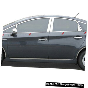 Window Accent 10-15�g���^�v���E�X4dr QAA�X�e�����X8pcs���g�A�N�Z���gWS10135 10-15 TOYOTA PRIUS 4dr QAA Stainless 8pcs Window Sill Accent WS10135 �y���s�A���i�z