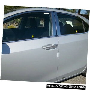 Window Accent 14-18g^J[4dr QAAXeX4pcsgANZgWS14112 14-18 TOYOTA COROLLA 4dr QAA Stainless 4pcs Window Sill Accent WS14112