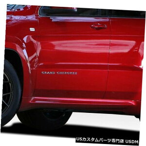 Side Skirts 11-15�W�[�v�O�����h�`�F���L�[SRT���b�NDuraflex�T�C�h�X�J�[�g109617 11-15 Jeep Grand Cherokee SRT Look Duraflex Side Skirts 109617 �y���s�A���i�z