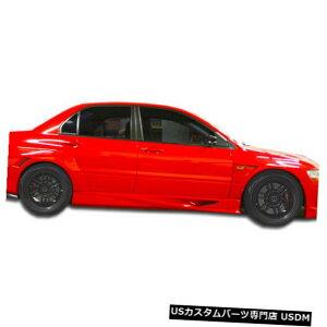 Side Skirts Body Kit 03-06三菱エボリューションVT-X Duraflexサイドスカートワイドボディキット!!! 107213 03-06 Mitsubishi Evolution VT-X Duraflex Side Skirts Wide Body Kit!!! 107213