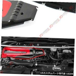 GWJo[ 2016-19z_VrbNJDMbhubN^CvRX^CGWJo[+TChplJo[ FOR 2016-19 HONDA CIVIC JDM RED BLK TYPE-R STYLE ENGINE COVER + SIDE PANEL COVER