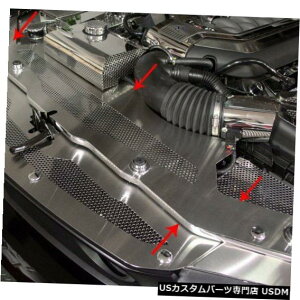WG[^[Jo[ 2011-2012tH[h}X^OGTXeXX`[WG[^[Jo[ 2011-2012 Ford Mustang GT Perforated Brushed Stainless Steel Radiator Cover