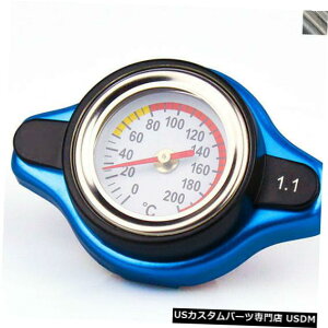 WG[^[Jo[ Ԃ̂߂1.1BarT[X^bg̃WG[^[LbvJo[Q[W̏ 1.1Bar Thermost Radiator Cap Cover+ Water Temp Gauge Small Head for Car