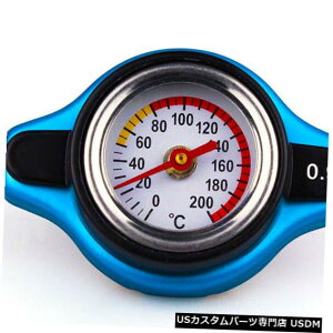 WG[^[Jo[ Vȓ0.9o[T[X^bgWG[^[LbvJo[v New Blue Small Head 0.9 Bar Thermost Radiator Cap Cover Water Temperature Gauge