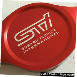 WG[^[Jo[ JDM STI CNC\A~jEWG[^[یLbvJo[bhSUBARU JDM STI CNC High Performance Aluminum Radiator Protection Cap Cover Red SUBURA