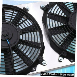 ���W�G�[�^�[�J�o�[ 91-99���Y�Z���g��200SX 12 "�A���~�j�E�����W�G�[�^�[�t�@���V�����E�h�A�Z���u���p For 91-99 Nissan Sentra 200SX 12" Aluminum Radiator Fan Shroud Assembly