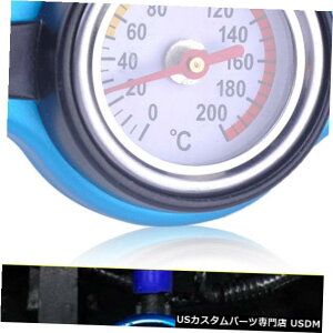 WG[^[Jo[ Ԃ̂߂̈SȃT[X^bgQ[W̃WG[^[̖XqJo[1.3_wbhv Safe Thermostatic Gauge Radiator Cap Cover 1.3 bar Head Water Temp Meter for Car