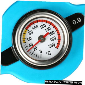 WG[^[Jo[ Ԃ̂߂̐T[X^bg̃WG[^[̖Xq+xv1.3_Jo[ BLUE Thermostatic Radiator Cap+Temp gauge 1.3 Bar Cover Small Head For Car