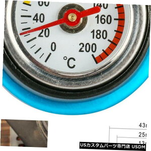 WG[^[Jo[ 0.9barT[XgWG[^[LbvJo[ȃwbhQ[WԃgbN 0.9bar Thermost Radiator Cap Cover Small Head Water Temperature Gauge Car Truck