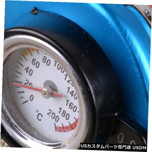 WG[^[Jo[ vtĂJ[u[0.9_T[X^bg̃WG[^[̖XqJo[ Car Blue 0.9 Bar Thermostatic Radiator Cap Cover With Water Temperature Gauge