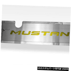 WG[^[Jo[ 2015-2017}X^OGTpWG[^[Jo[/CG[J[{t@Co[}X^O|j[CC Radiator Cover w/Yellow Carbon Fiber MUSTANG Pony Inlay For 2015-2017 Mustang GT