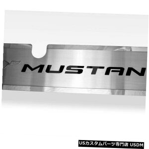WG[^[Jo[ 2015-2017}X^OGTpWG[^[Jo[\bhubN}X^O|j[CC Radiator Cover With Solid Black MUSTANG Pony Inlay For 2015-2017 Mustang GT