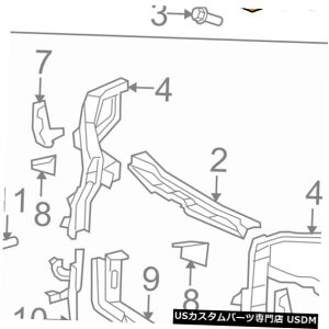 WG[^[Jo[ g^OEMWG[^[RAT|[g-TCgV[hXvbVJo[pl532950T011 TOYOTA OEM Radiator Core Support-Sight Shield Splash Cover Panel 532950T011