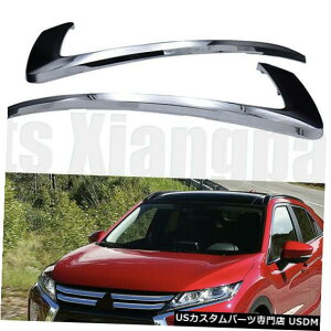 Front Bumper Cover Mitsubishi Eclipse Cross 2018-2019pyAtgop[XgbvN[Abp[g Pair Front bumper Strip Chrome Upper Trim for Mitsubishi Eclipse Cross 2018-2019