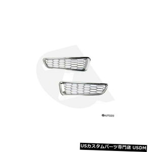 Front Bumper Cover 17-19���v�^�[�N���[�L���u���A�[�o���p�[�t�H�O�I�[�v���x���g�J�o�[�N���[���ɓK�� Fit for 17-19 Raptor Crew Cab Lower Bumper Fog Open Vent Cover Chrome �y���s�A���i�z