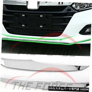 Front Bumper Cover z_AR[h10th 17-18p3pN[tgop[bvXgbvJo[g 3p Chrome Front Bumper Lip Strip Cover Trim For Honda Accord 10th 17-18