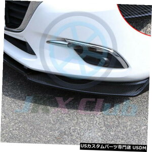 Front Bumper Cover J[{t@Co[tgop[bvX|C[Jo[gLbgo}c_3 AXELA 2014-18p Carbon Fiber Front Bumper Lip Spoiler Cover Trim Kit o For Mazda 3 AXELA 2014-18