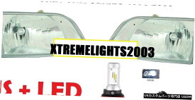 Headlight 2003-2015コーナーランプ付きVOLVO VNMシリーズトラックヘッドライトクリアレンズ-ペア 2003-2015 VOLVO VNM Series Truck Headlight Clear Lens with Corner Lamps - PAIR