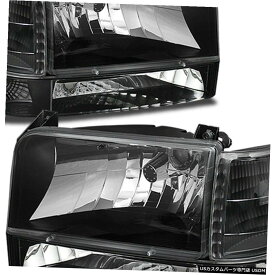 Headlight カントリーコーチアフィニティ1997-2000ブラックヘッドライトヘッドライトランプ6 PC RV COUNTRY COACH AFFINITY 1997-2000 BLACK HEADLIGHTS HEAD LIGHTS LAMPS 6 PC RV