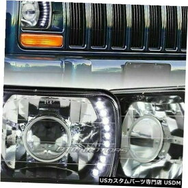 Headlight 7 "x6" H6014 H6052 H6054白色LED黒ハウジングプロジェクターヘッドライトシボレー 7"x6" H6014 H6052 H6054 White LED Black Housing Projector Headlights CHEVROLET