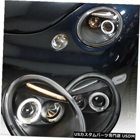 Headlight 1998-2005 VWビートルハロープロジェクターヘッドライトブラックペアの交換用 For 1998-2005 VW Beetle Halo Projector Headlights Black Pair Replacement